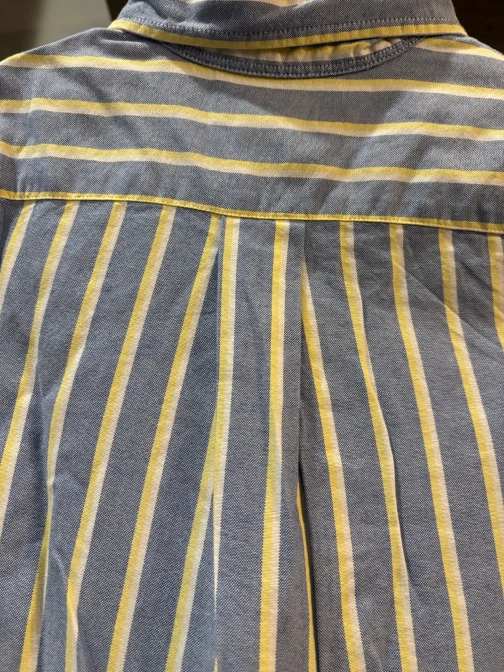 Ralph Lauren Blue and Yellow Striped Button-Down Shirt boys size small / 8